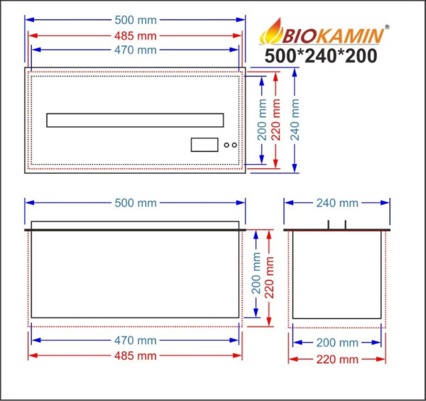 PGőzkandalló 500 3D mélység 240 mm 1 szín Alapmodell 1