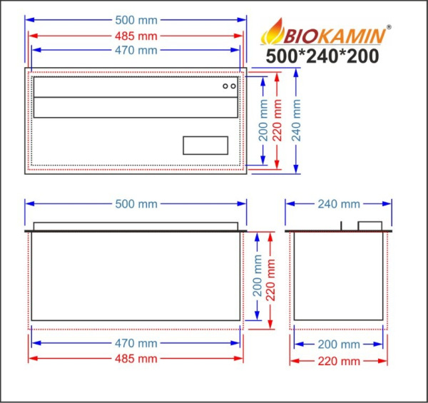 PGőzkandalló 500 3D mélység 240 mm 1 szín Alapmodell 1