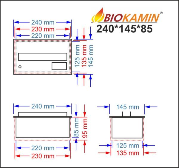 Gőzkandalló 240 3D mélység 145mm 1 szín Alapmodell