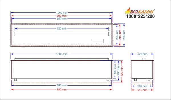 Gőzkandalló 1000 3D mélység 225mm 7 színben